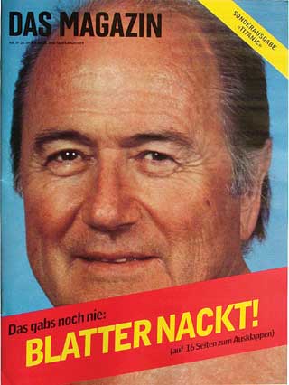 Blatter nackt